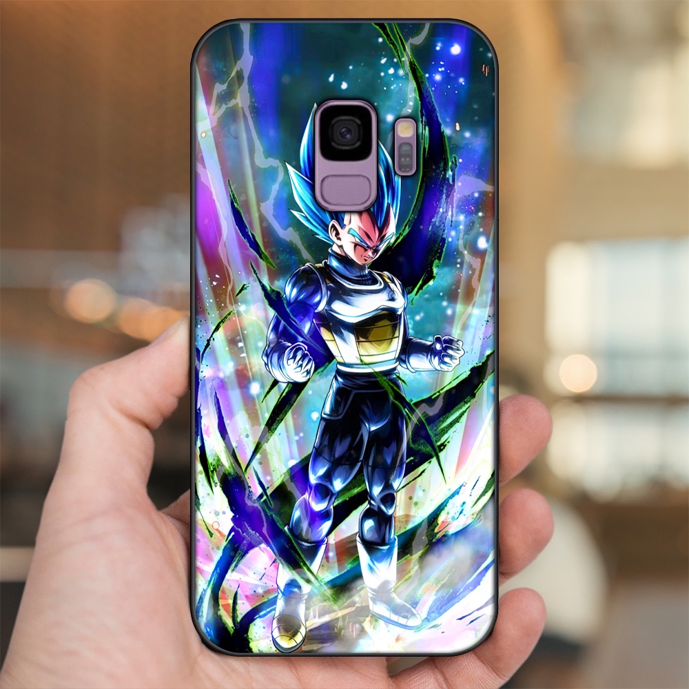 Ốp lưng Samsung S9 viền đen in hình Vegeta Dragon Ball