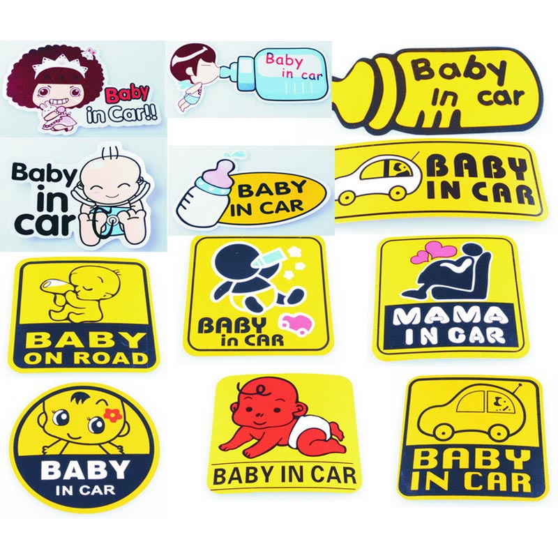 Tem Baby In Car Ngộ Nghĩnh 3D Dán Trang Trí Ô Tô (Nhiều Mẫu) VERSION 2 CarZone.Top