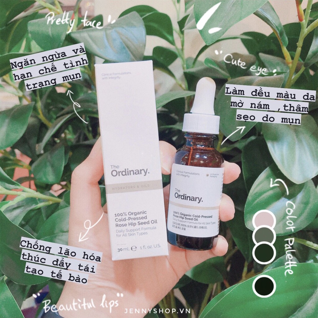 Dầu Dưỡng Da The Ordinary 100% Organic Cold Pressed Rose Hip Seed Oil