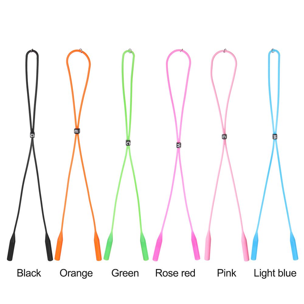 Dây đeo mắt kính bằng silicone chống trượt phong cách thể thao tiện lợi cho nam nữ