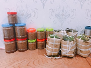 Ruốc thịt chưng mắm tép