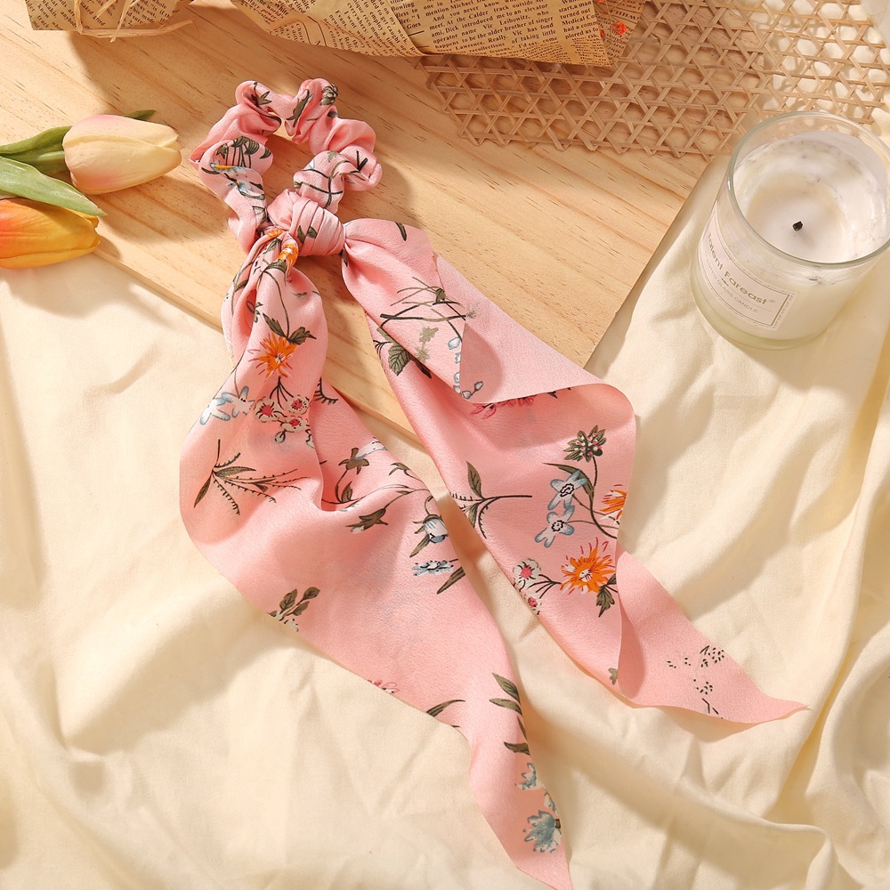 Dây Buộc Tóc Đính Nơ Ruy Băng Xinh Xắn Cho Nữ
