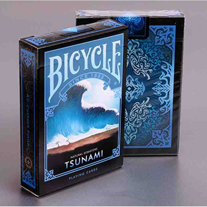 Bài Mỹ ảo thuật bicycle USA cao cấp  : Bicycle Natural Disasters ''Tsunami'' Playing Cards by Collectable Playing Cards