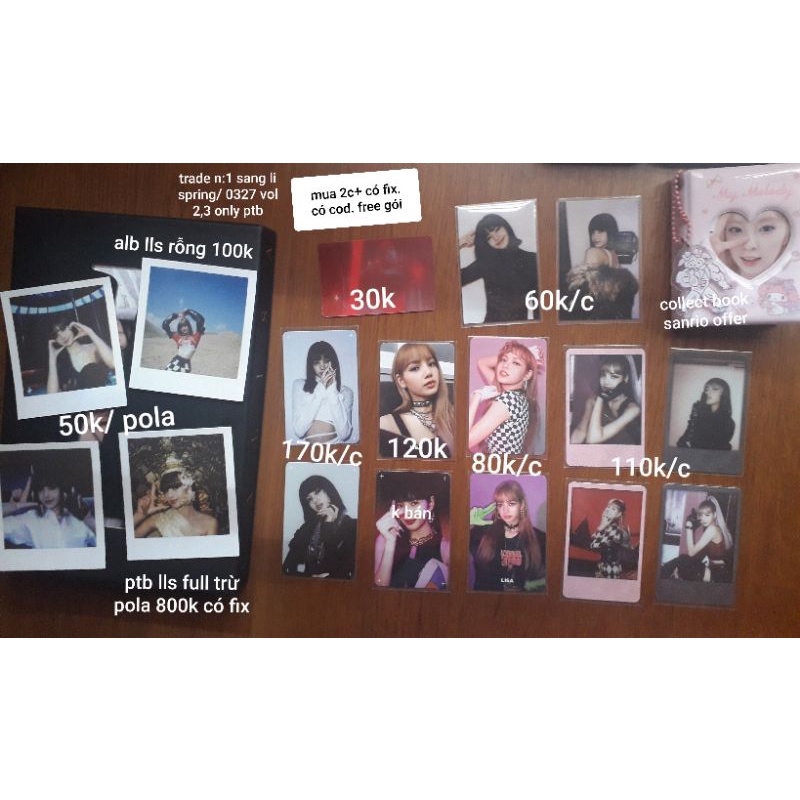 CARD ALBUM BLACKPINK LISA OFFICIAL SQUARE UP KILL THIS LOVE LALISA