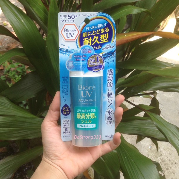 [MẪU MỚI] Gel chống nắng Biore Uv Aqua Rich Watery SPF 50+ PA++++ 90g