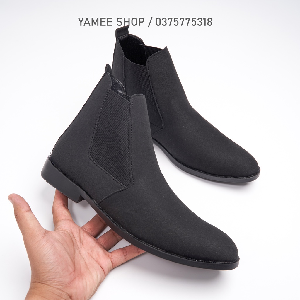 Giày Chelsea boots nam da lộn, cổ cao, đế khâu chắc chắn | BigBuy360 - bigbuy360.vn