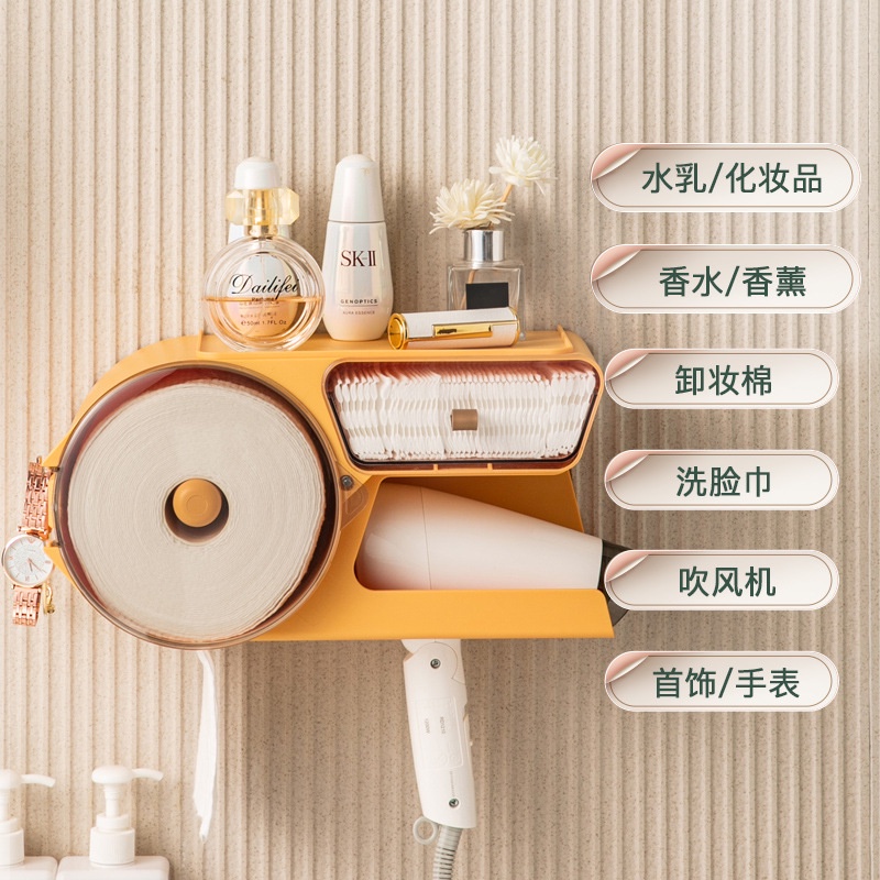 Giá Đỡ Cuộn Giấy Vệ Sinh Kèm Móc Treo Tiện Dụng Cho Phòng Tắm