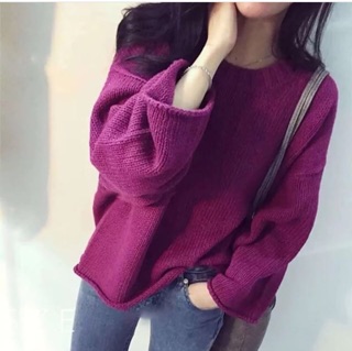 Áo len croptop tay rộng