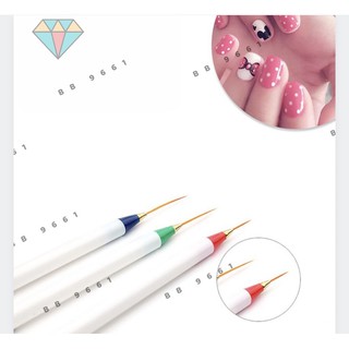 bộ 3 cọ râu vẽ nail