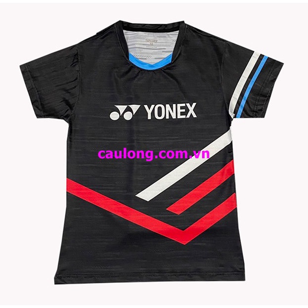 Áo Cầu Lông Nam Nữ Cổ Tròn Yonex 7837 Màu Đen