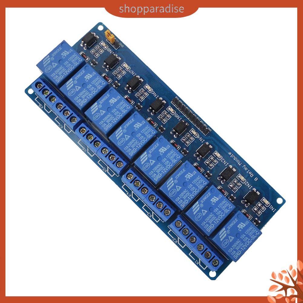 CHANNEL Mô Đun Rơ Le 8 Kênh 12v Cho Arduino Uno 2560 1280 Arm Pic Avr Stm