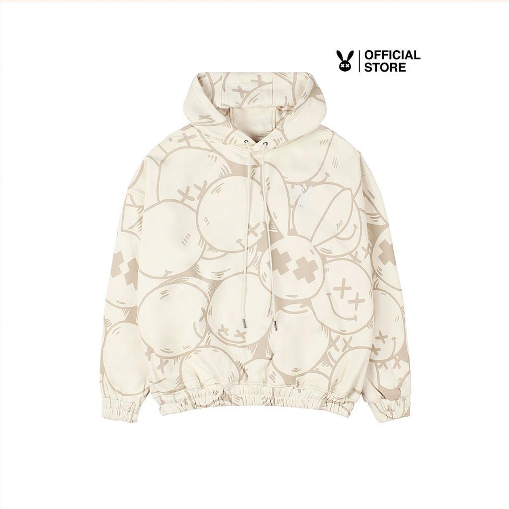 Áo Khoác Nỉ Bad Rabbit Cream Smiley Rabbit Hoodie - Local Brand Chính Hãng