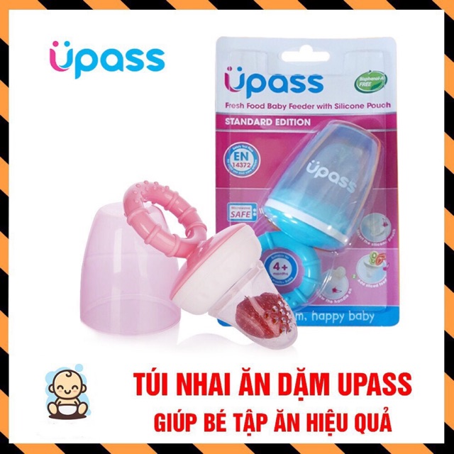 ( Chính Hãng) Túi nhai silicon chống hóc Upass Thái Lan