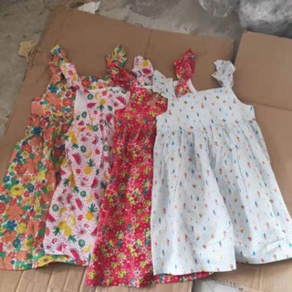 Váy hoa nhí dư xịn vải lanh