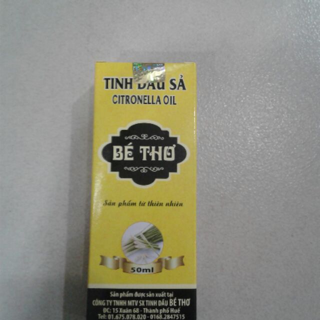 Tinh dầu sả bé thơ