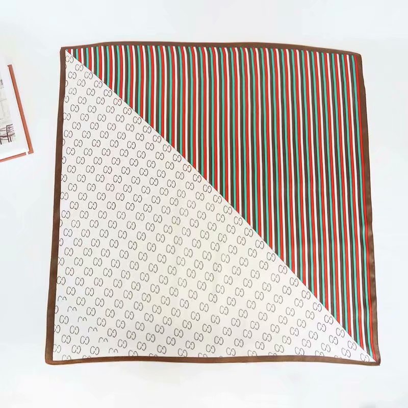 Khăn Choàng Cổ Dáng Vuông In Họa Tiết Lụa Nhân Tạo 70CM  Thời Trang Thanh Lịch WJ1026-133