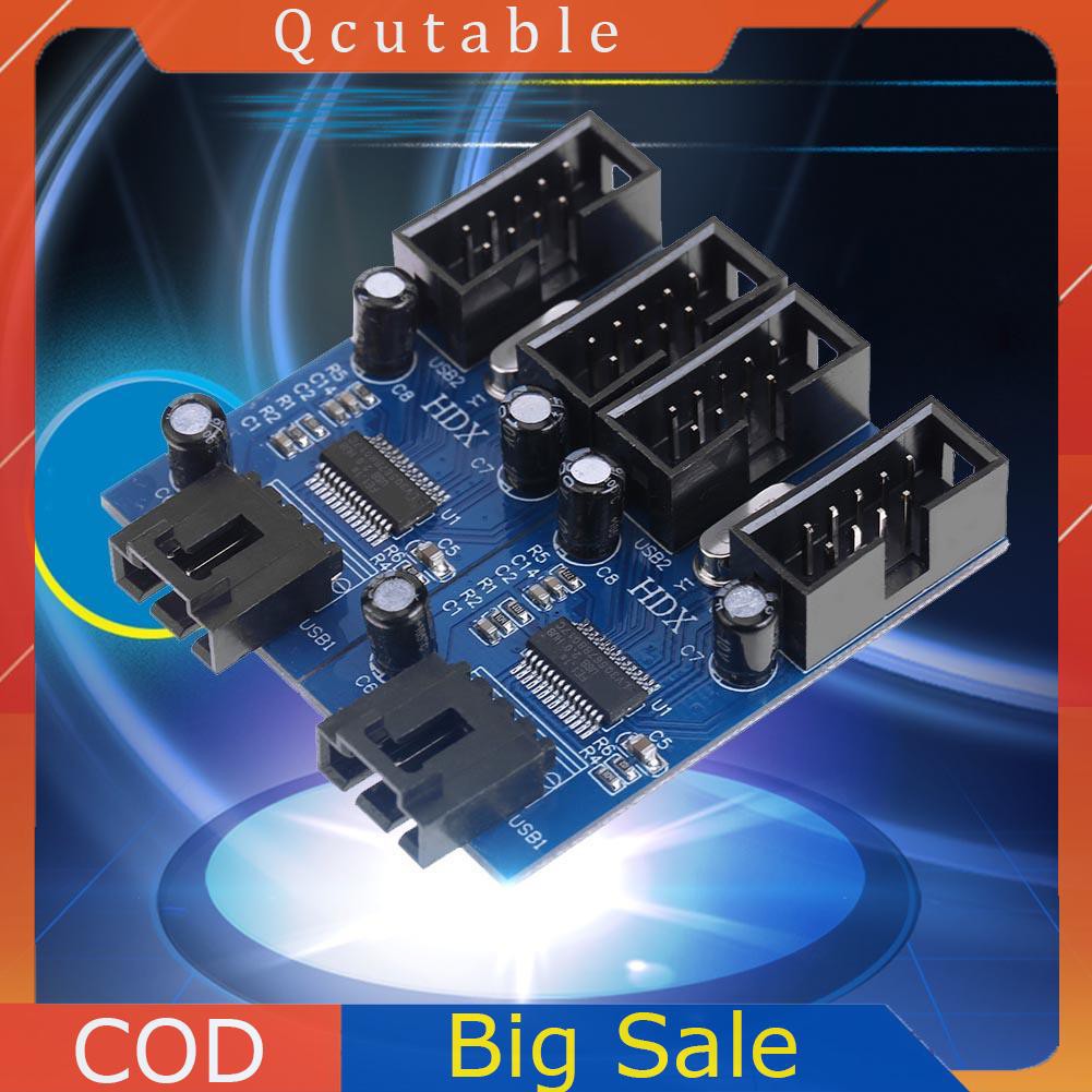 Cáp Chuyển Đổi 9 Pin Usb 2.0 Male 1 Sang 4 Female Cho Máy Tính