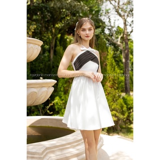đầm nữ cổ yếm đính nơ alice dress -marjorie