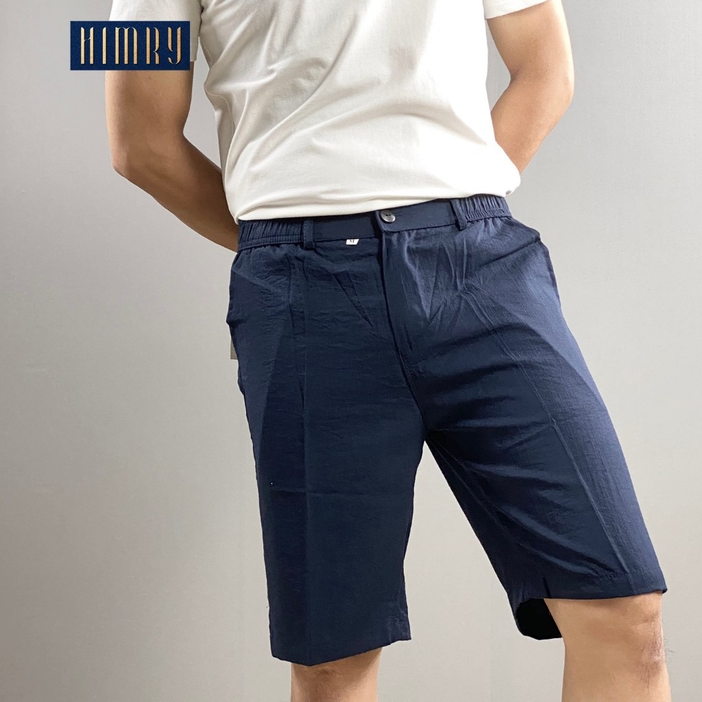 Quần short đũi nam,quần đùi ngắn nam lững ống rộng đen đẹp cạp chun, lưng thun HIMRY | BigBuy360 - bigbuy360.vn