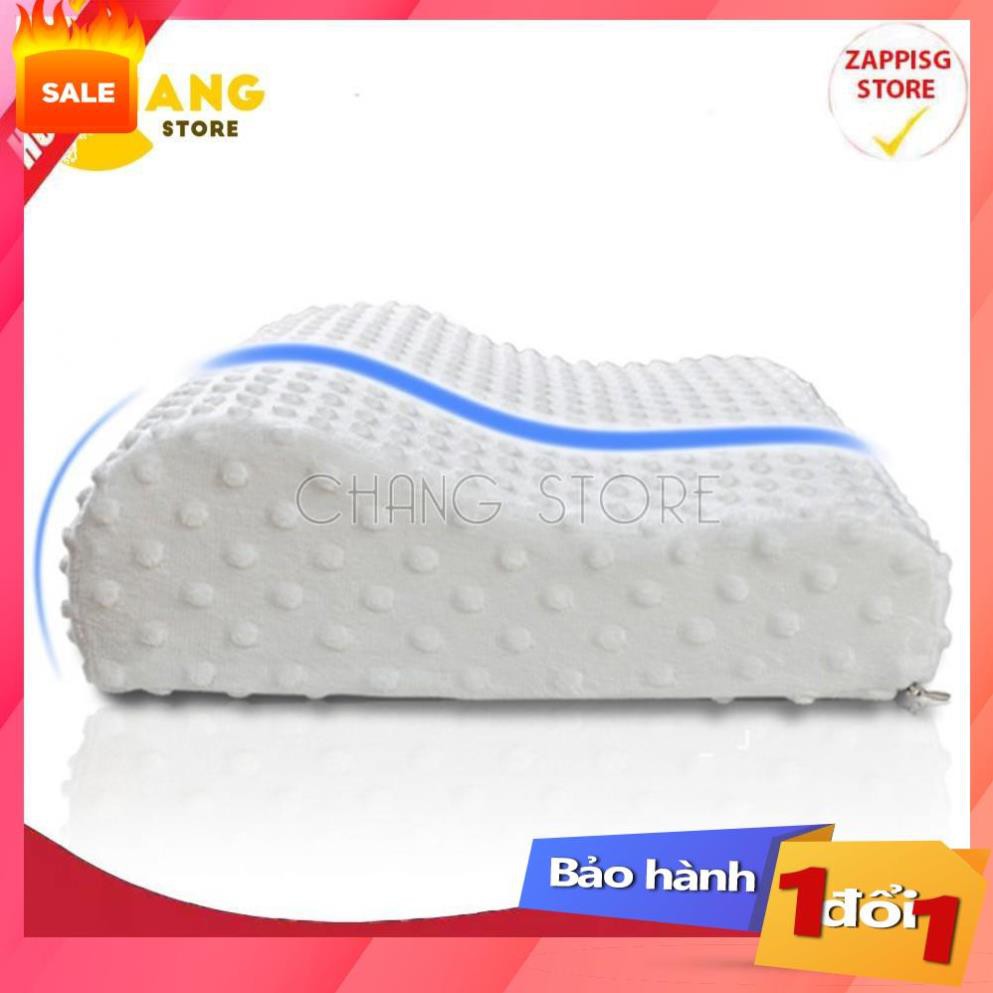 Gối Ngủ Ngon Cao Su Non MASSAGE Cao Cấp Gối Cao Su Non Người Lớn Thoái Hóa Đốt Sống Cổ