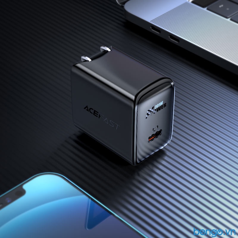 Sạc nhanh ACEFAST A23 GaN PD3.0 30W 1 cổng USB-C (US) - Bảo hành 24 tháng