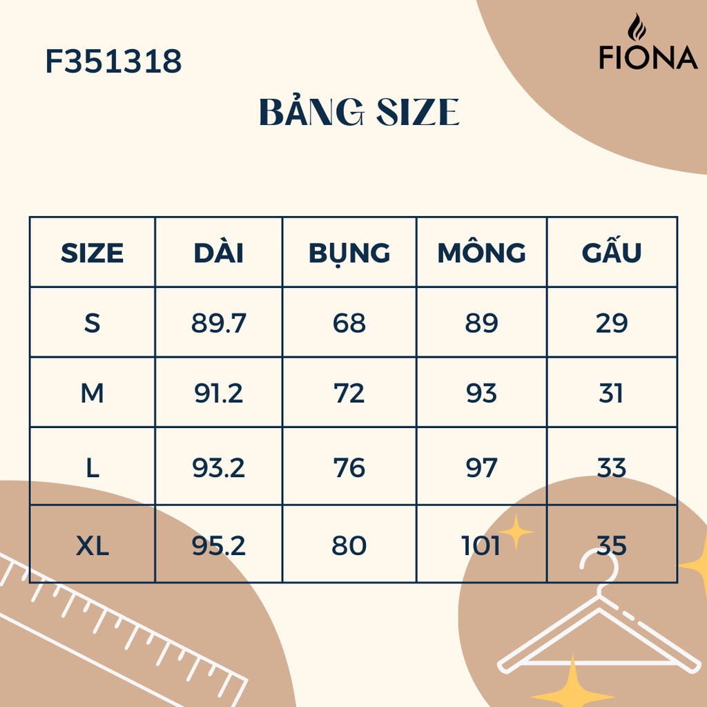 Quần baggy nữ cạp cao FIONA, Quần âu công sở đai thêu chỉ ánh kim F351318