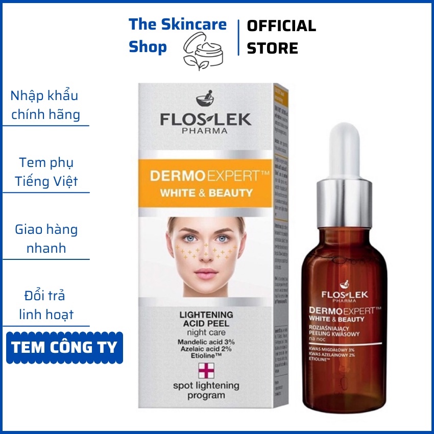 Dung dịch tăng cường trắng sáng Floslek Dermo Expert White & Beauty Lightening Acid Peel 30ml