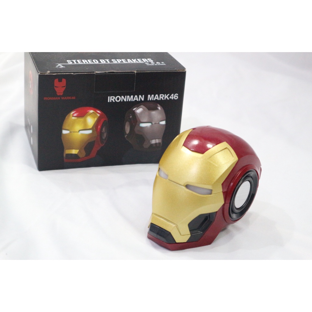 Loa Nghe Nhạc Bluetooth Iron Man Công Nghệ 5.0 Âm Thanh Vòm 6D Dùng Cho Điện Thoại Máy Tính Laptop, Loa trang trí Decor