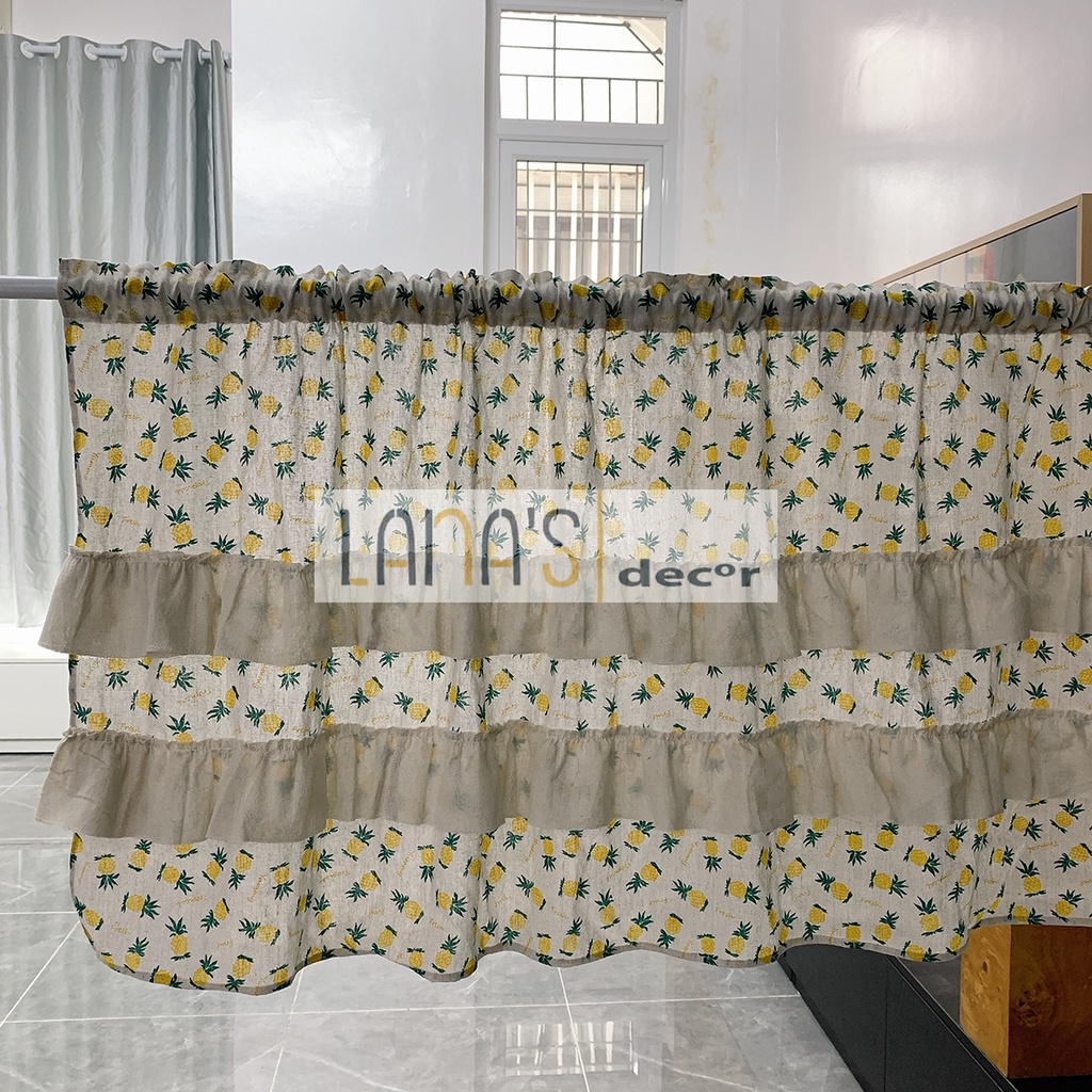 Rèm Bếp, Tủ, Rèm Cửa Sổ Bèo Nhún Vintage Trang Trí
