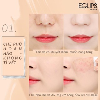 Phấn nước Eglips Blur Finishing Cushion (SPF50+/PA+++) 12g (Matte)