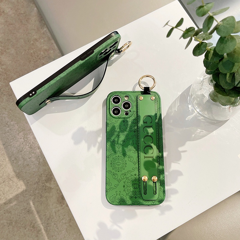 Ốp Điện Thoại Họa Tiết Hoa Trà Gắn Dây Đeo Cổ Tay Cho iPhone 14 13 12 11 Pro Max Plus