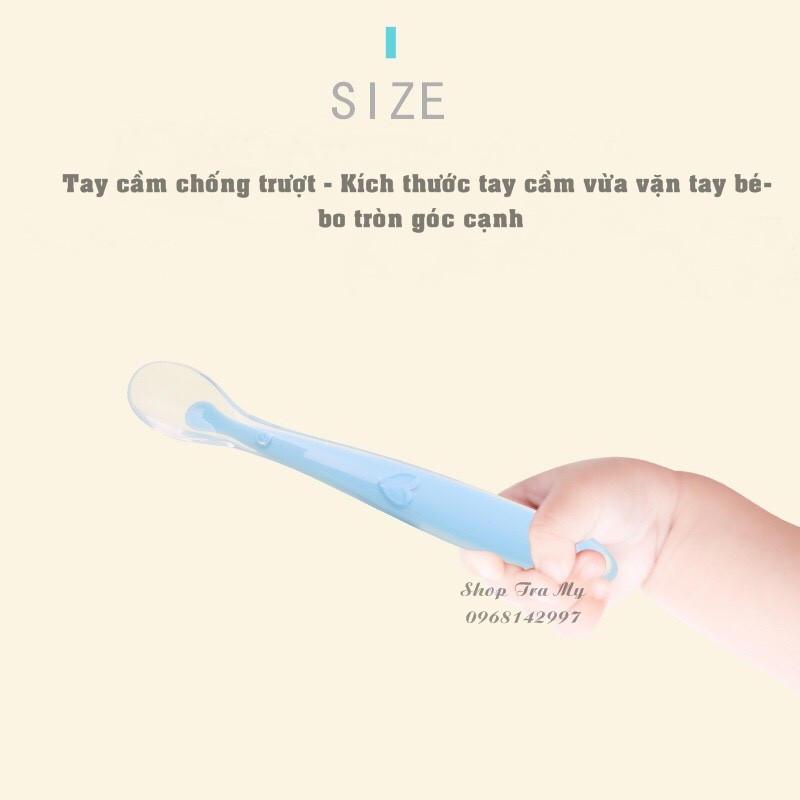 Thìa ăn dặm silicon DD216