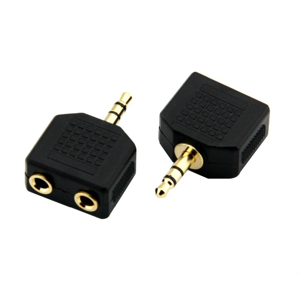 Jack chia 1 ra 2 audio 3.5mm - sử dụng 2 loa hoặc 2 tai nghe cùng 1 lúc
