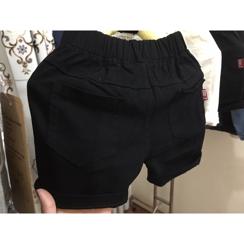 Quần Short Đùi Kaki Trơn Rách Cho Bé Trai & Bé Gái - ZIN KID SHOP