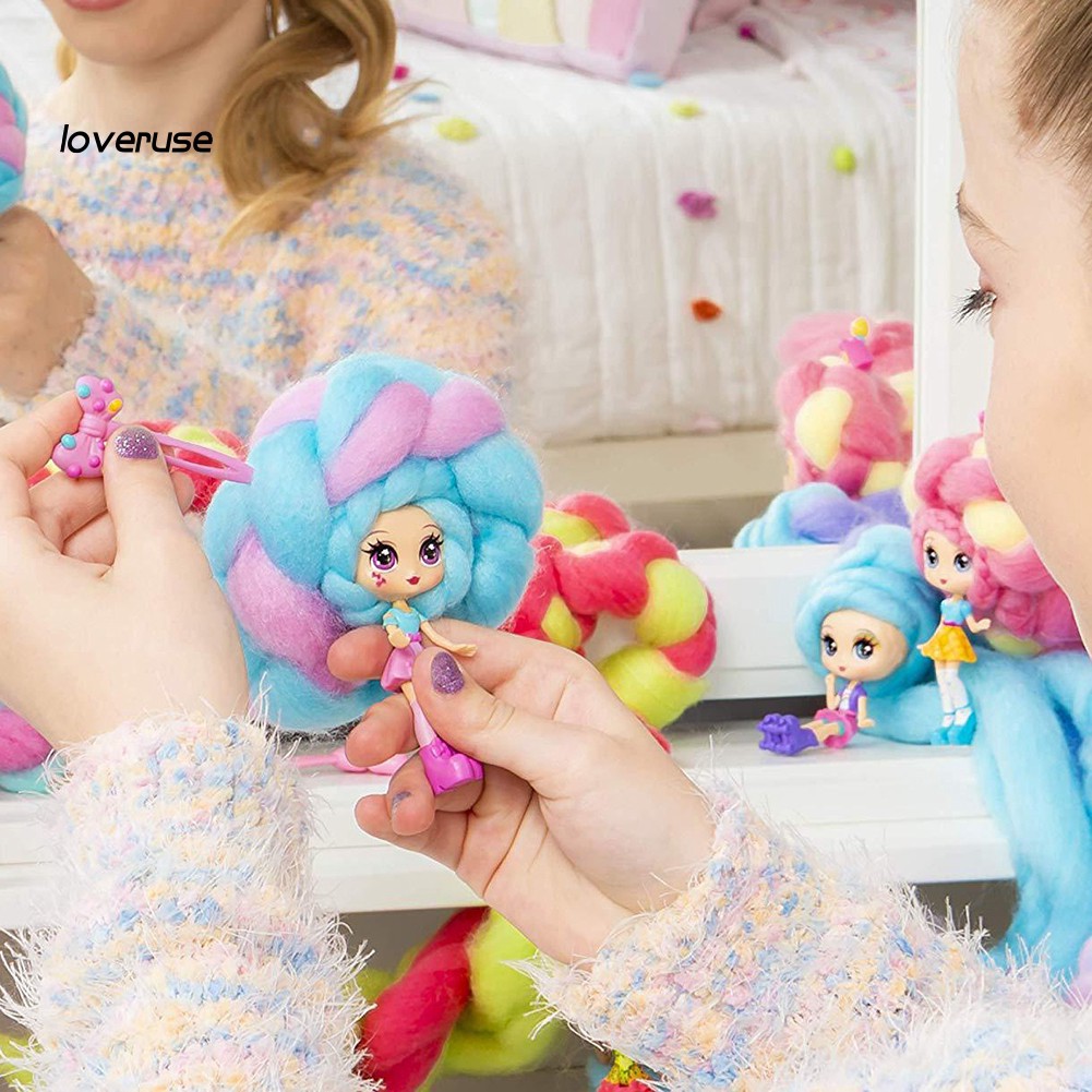 Phụ kiện đồ chơi tóc thắt bím màu đẹp tự làm búp bê Candylocks dành cho bé gái