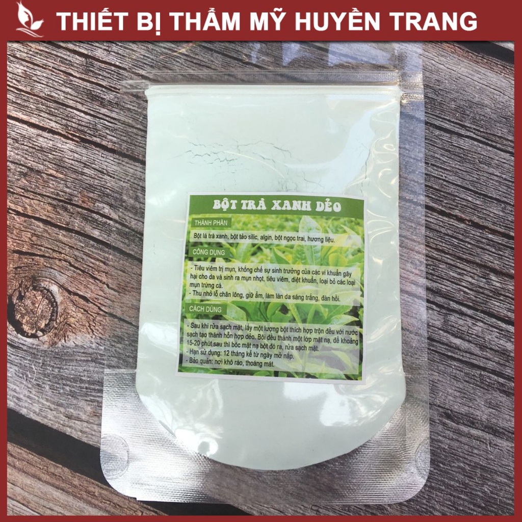 Mặt Nạ Trà Xanh Dẻo Cho Da Mụn Trẻ Hóa Da Handmade - Thẩm Mỹ Huyền Trang