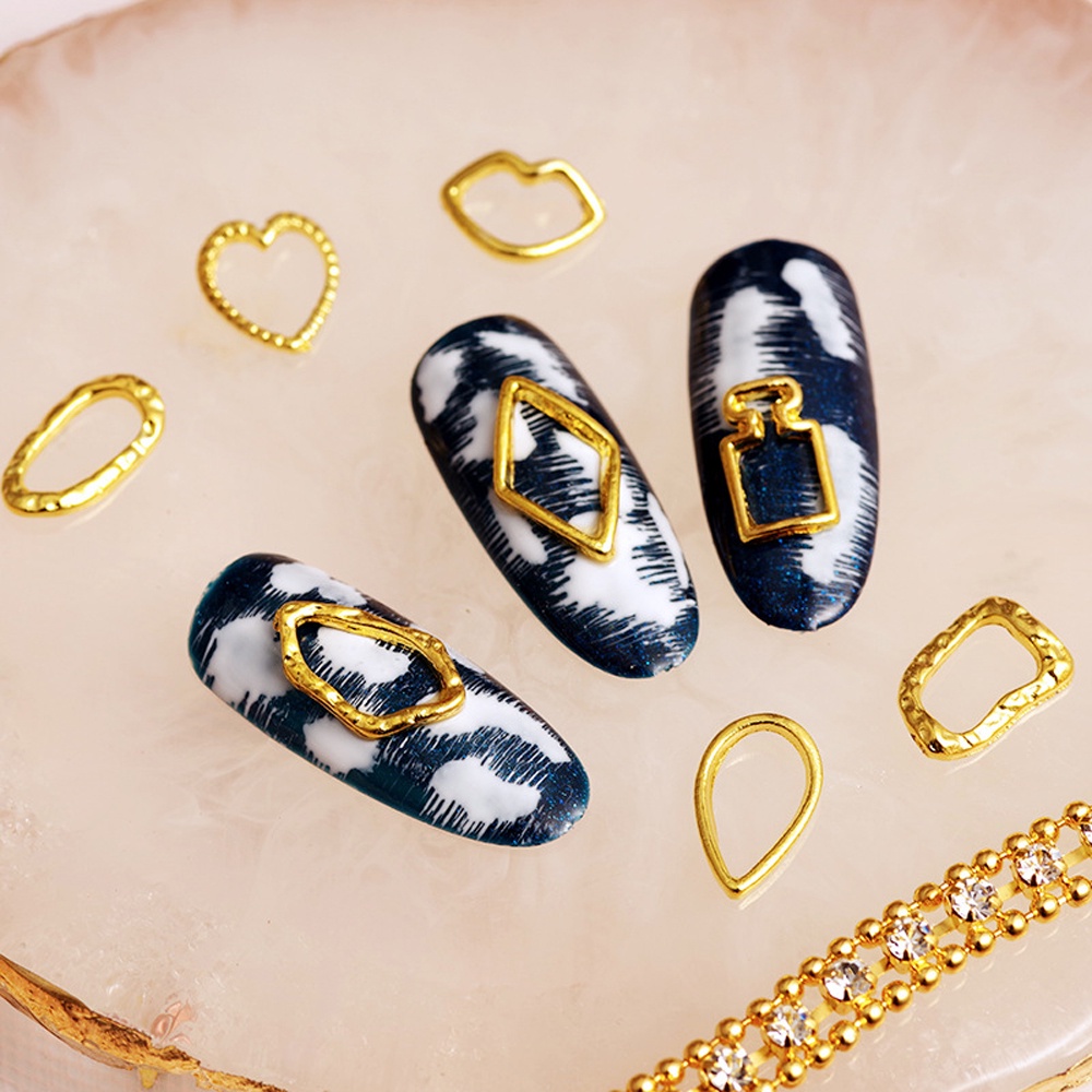 [Hàng mới về] Set 20 phụ kiện trang trí móng tay 3d diy bằng hợp kim cho nữ