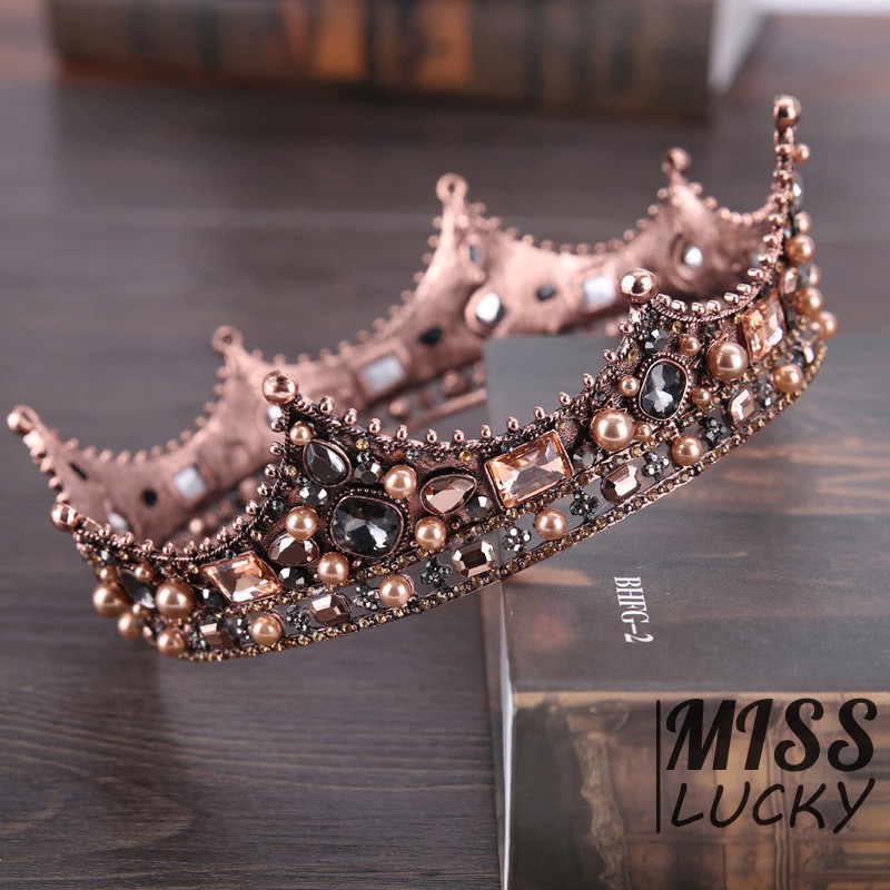 Vương miện kiểu dáng vintage thời trang sang trọng đa năng cho nam / nữ