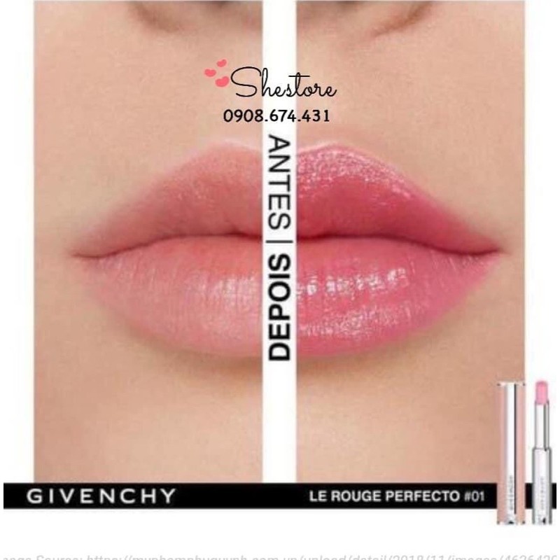 💋💋Son dưỡng GIVENCHY Le Rouge Perfecto fullsize fullbox 💋💋