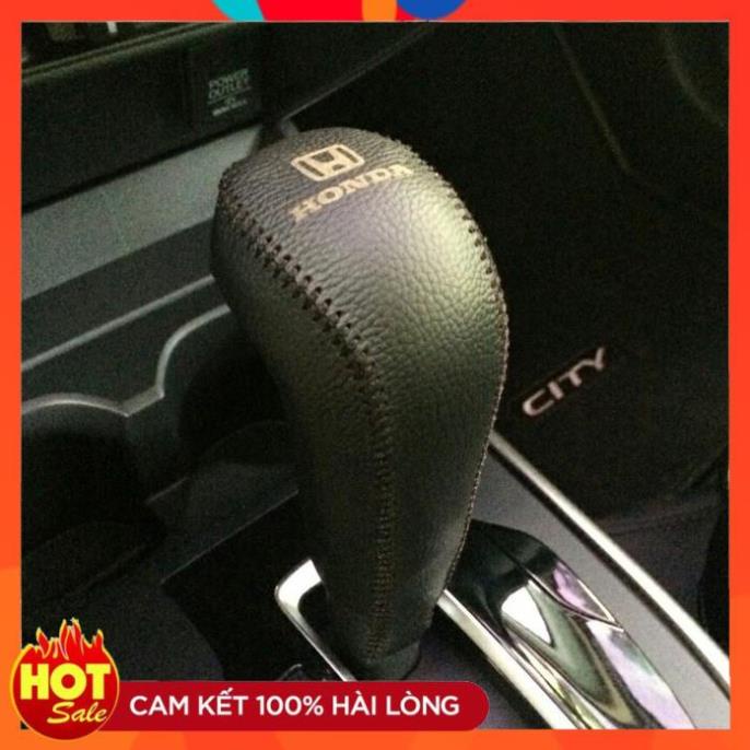 Bọc Cần Số, Phanh Tay xe HONDA CITY, JAZZ... (đời 2014-2020) Da Bò tự nhiên nhiều màu sắc...