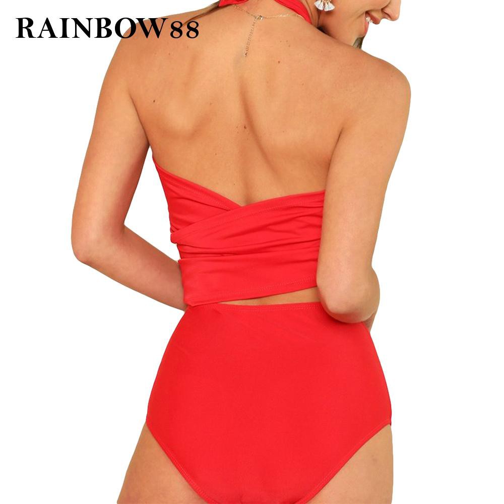 Bộ Bikini Hai Mảnh Đan Dây Chéo Màu Cầu Vồng88 | BigBuy360 - bigbuy360.vn