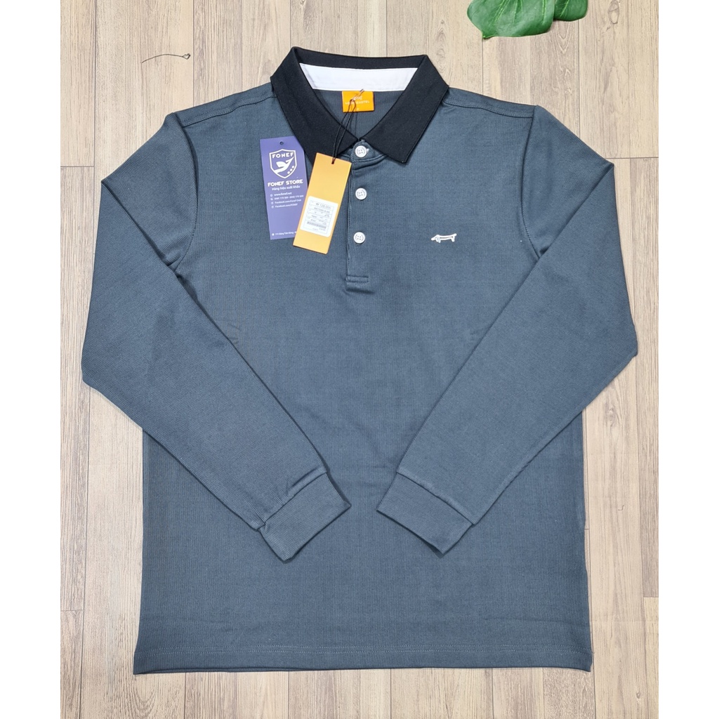 Áo polo nam tay dài xuất đẹp xịn LIC có bigsize - size to.Fonef