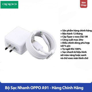 Sạc Nhanh OPPO A91 - Hàng Chính Hãng