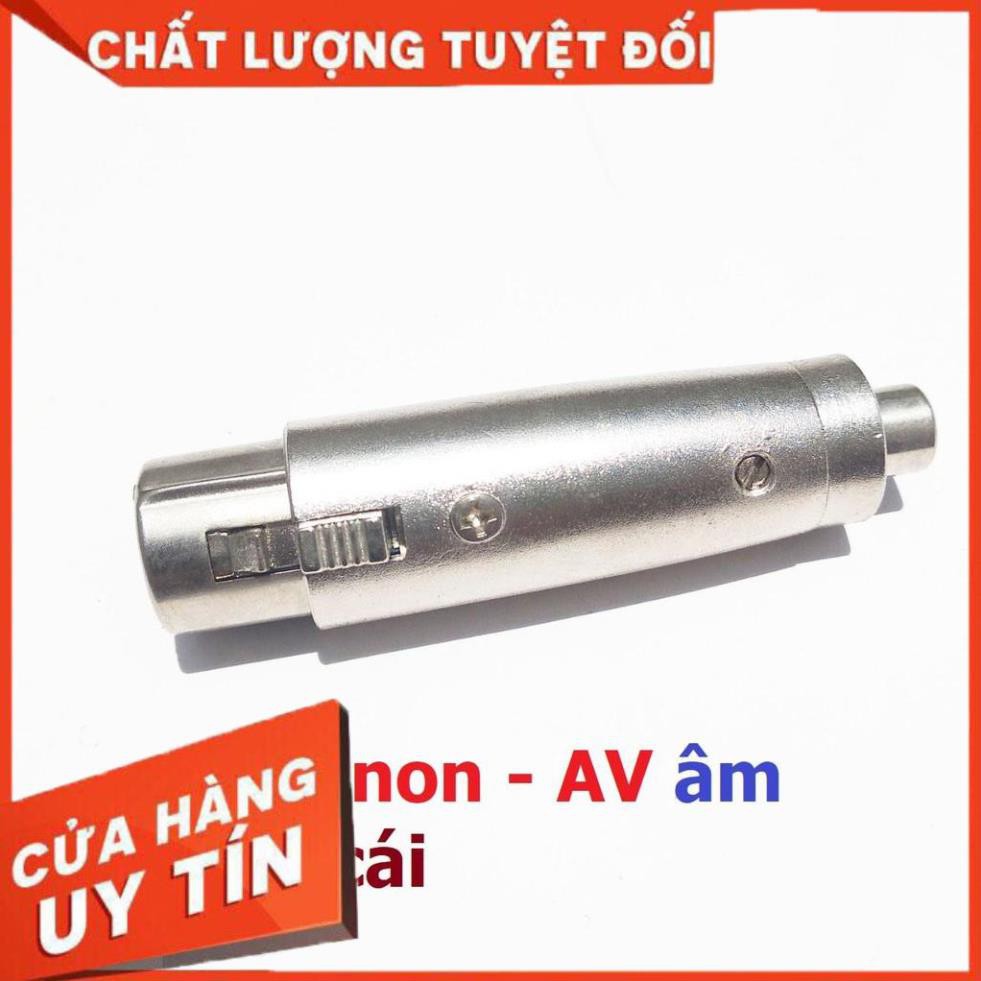 Jack Canon ra AV (Bông sen) 1 đầu Canon cái ra 1 đầu AV - 1 cái