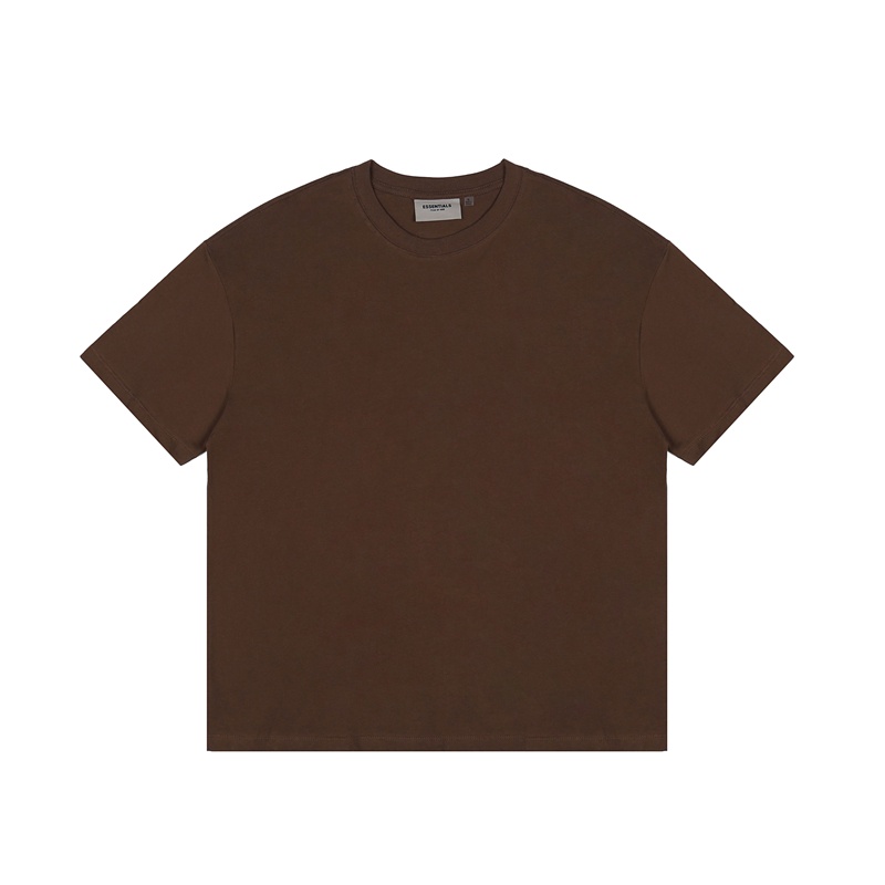 Hàng Có Sẵn Áo Thun Tay Ngắn Hai Đường Viền Đôi Thời Trang Kiểu Mới Fear Of God Essentials