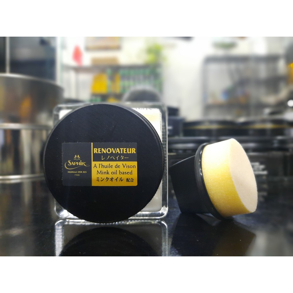 Miếng mút chấm xi kem, miếng mút lấy xi có tay cầm