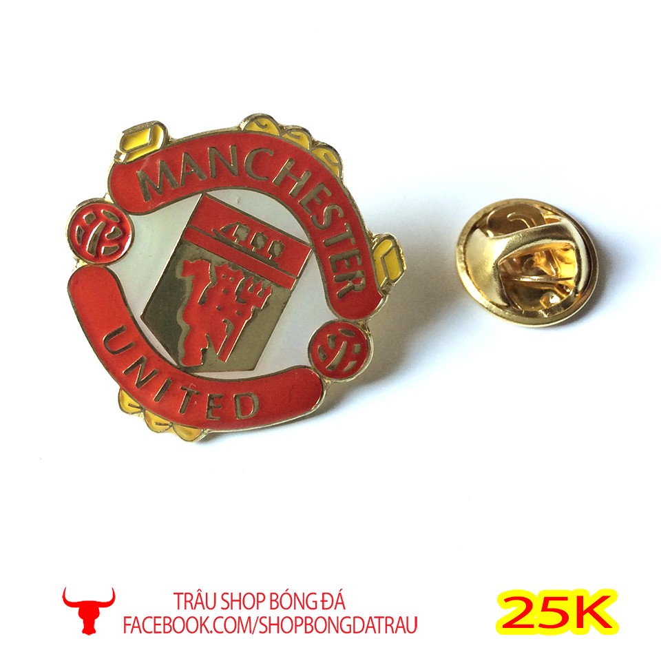 Huy hiệu lưu niệm - các câu lạc bộ bóng đá Manchester, Arsenal, Chelsea, Barca, Real, Liverpool - Trâu shop