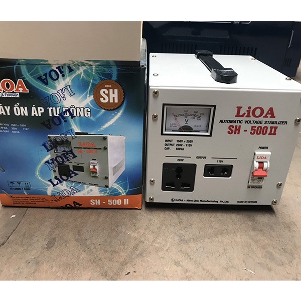 ỔN ÁP LIOA SH-500 II CÔNG SUẤT 0.5kVA ĐIỆN ÁP VÀO 150V(130V) - 250V ( 100% DÂY ĐỒNG NGUYÊN CHÁT )