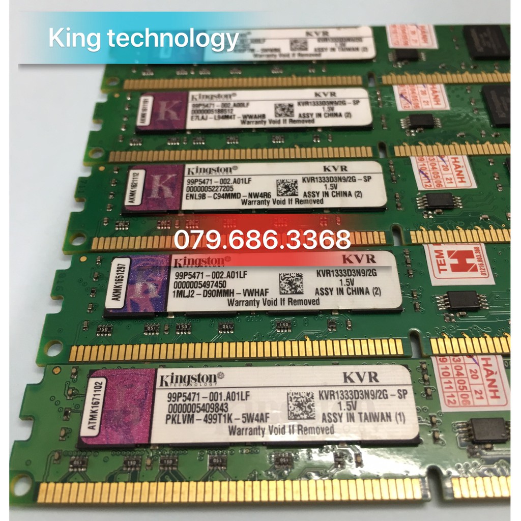 RAM 2G, 4G, 8G DDR3 bus 1333 1600 PC dùng cho máy tính để bàn
