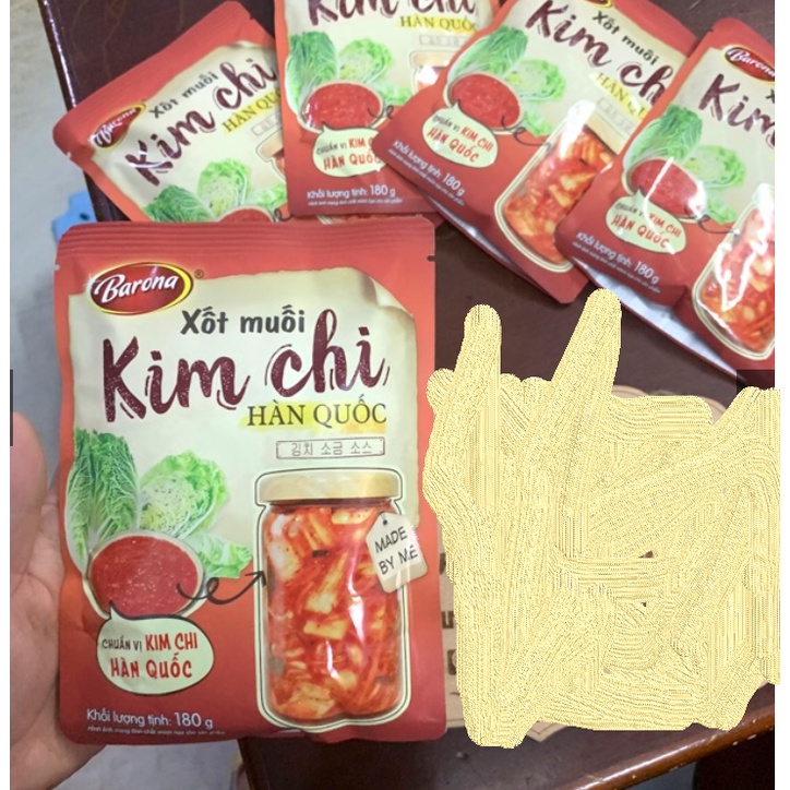 XỐT MUỐI KIM CHI HÀN QUỐC BARONA GÓI 180G